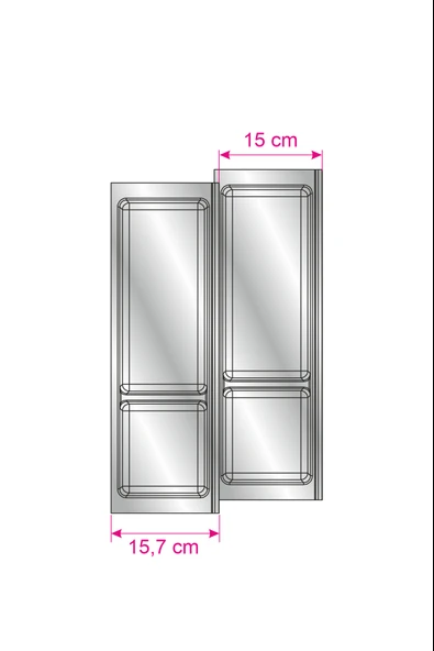 Mutfak Çekmece İçi Modüler İki Bölmeli Kaşıklık, Beyaz 16cmX48cm(Boydan 4cm Kesilebilir) - 7