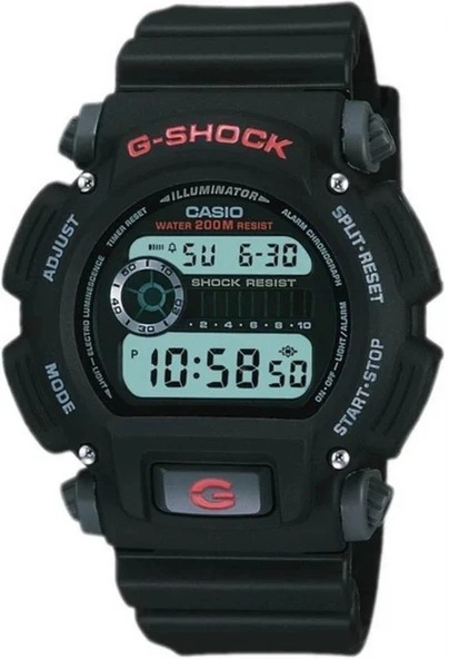 CASIO G-SHOCK DW-9052-1VDR SİYAH SİLİKON KORDON DİJİTAL ERKEK KOL SAATİ
