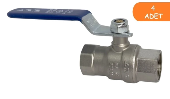 4 Adet ECA 3/4 İçme Suyu Küresel Valfi İç Vida x İç Vida PN10 602122169 ürün görseli