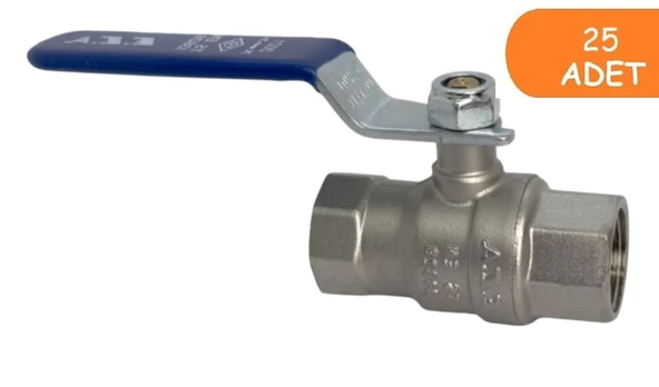 25 Adet ECA 3/4 İçme Suyu Küresel Valfi İç Vida x İç Vida PN10 602122169 ürün görseli