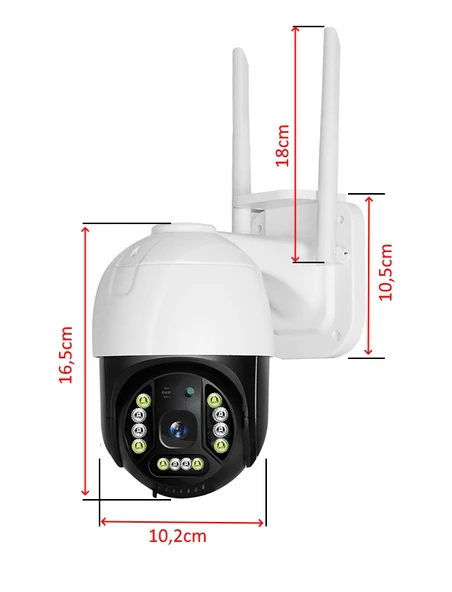 MPIA RIO II 360° HAREKETLİ WİFİ WATERPROOF AKILLI IP GÜVENLİK KAMERASI (CARECAMPRO) UYGULAMA - 5