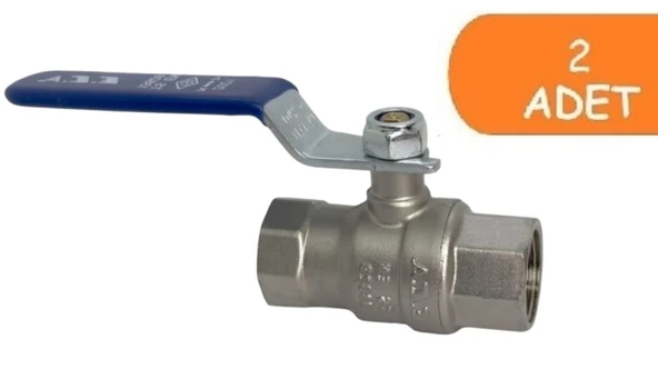 2 Adet ECA 3/4 İçme Suyu Küresel Valfi İç Vida x İç Vida PN10 602122169 ürün görseli