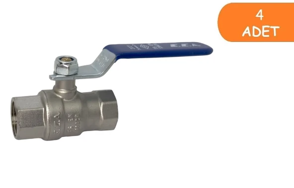 4 Adet ECA 1/2 İçme Suyu Küresel Valfi İç Vida x İç Vida PN10 602122168 ürün görseli