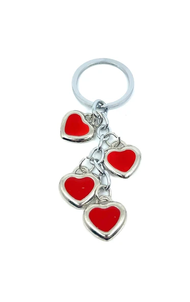 Mini Kalpler Metal Anahtarlık - Resim 2