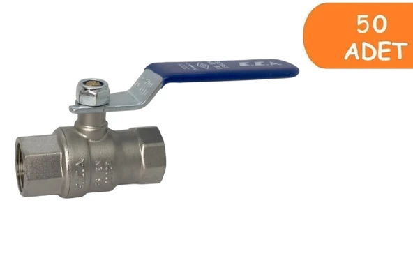 50 Adet ECA 1/2 İçme Suyu Küresel Valfi İç Vida x İç Vida PN10 602122168
