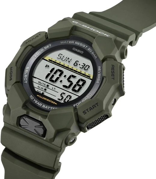 CASIO G-SHOCK GD-010-3DR YEŞİL SİLİKON KORDON DİJİTAL ERKEK KOL SAATİ - 2
