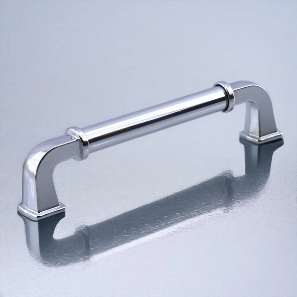 Alfa Metal Gümüş Krom Renk Kulp 96 mm Mobilya Çekmece Mutfak Dolabı Dolap Kapak Kulpları Kulb Kulpu - Resim 7