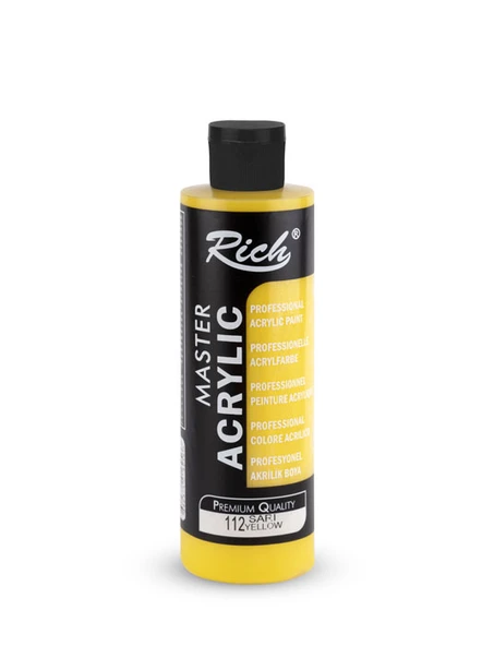 Rich Master Akrilik Boya 240 ml Sarı 112 ürün görseli 1