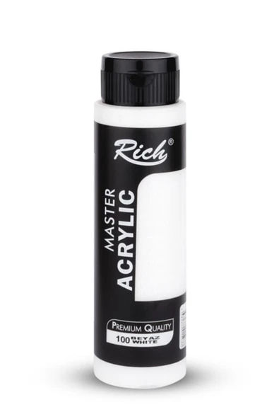 Rich Master Akrilik Boya 500 ml Beyaz 100 ürün görseli 1