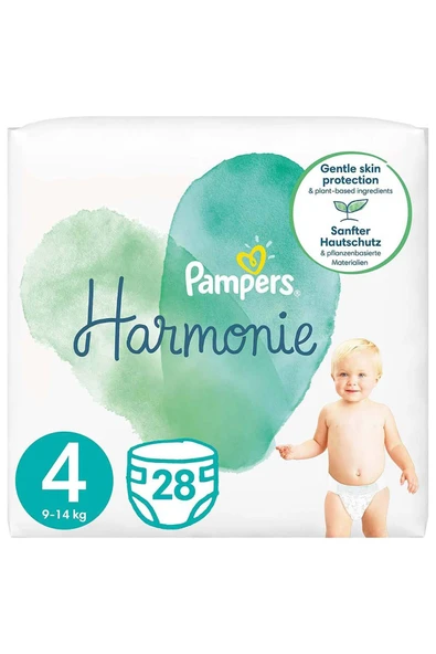 Pampers Harmonie Bebek Bezi İkiz Paket 4 Beden 28’Lİ