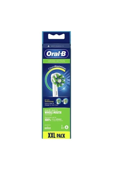 Oral-B Cross Action Clean Maximiser 8'li Diş Fırçası Başlığı - 2