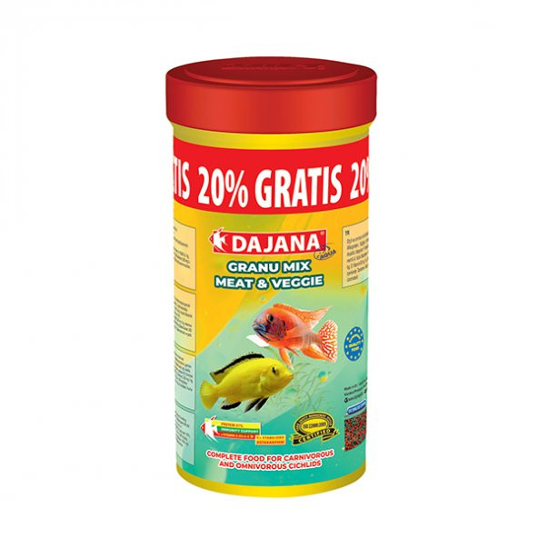 Dajana Granu Meat&Veggie Mix 250+50Ml Promo 150Gr SKT:12/2025
