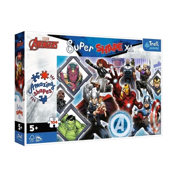Nessiworld   PUZZLE-50018 The Avengers 104 Parça Çocuk Puzzle - 2