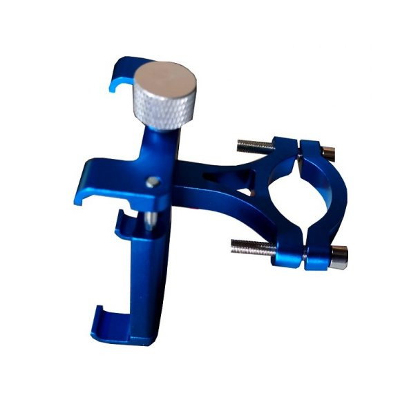 Motosiklet Telefon Tutucu CNC Alüminyum Mavi ürün görseli