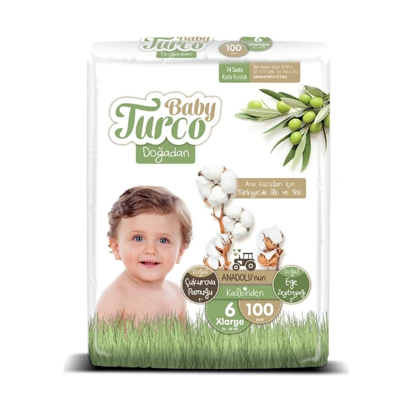 Baby Turco Doğadan 6 Numara Xlarge 100'lü - 2
