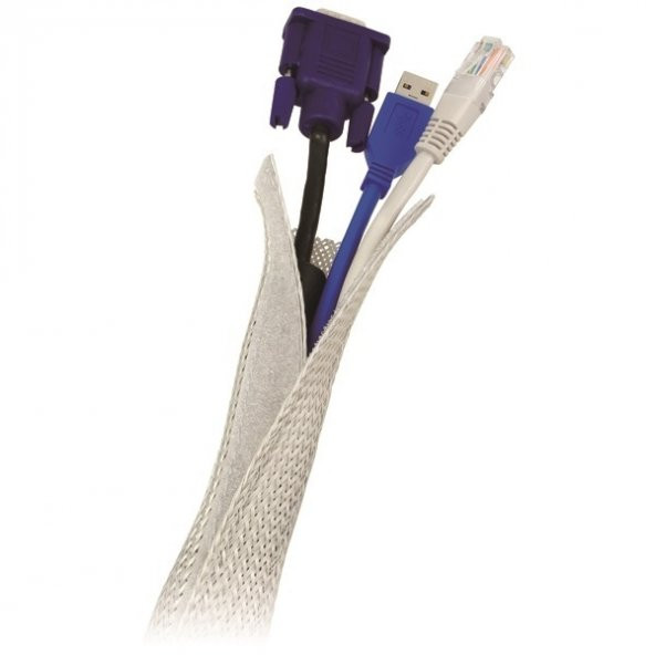 LOGILINK 1,8m ESNEK KABLO YÖNETİCİSİ, BEYAZ