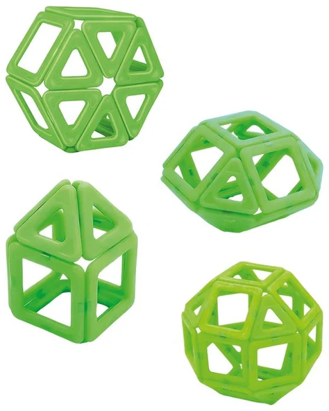 Magic Magnetic 14 Parça Karanlıkta Parlayan Mıknatıslı Şekiller JH6897 - Resim 2