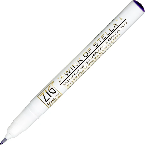 Zig Wink Od Stella Simli Kalem - Eflatun - 2