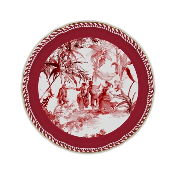 Baci Milano Le Rouge Pasta Tabağı Porselen 31 cm