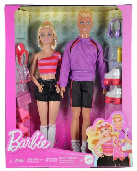 Barbie ve Ken Fashionistas 65. Yıl 2li Parti Bebekleri HXK90