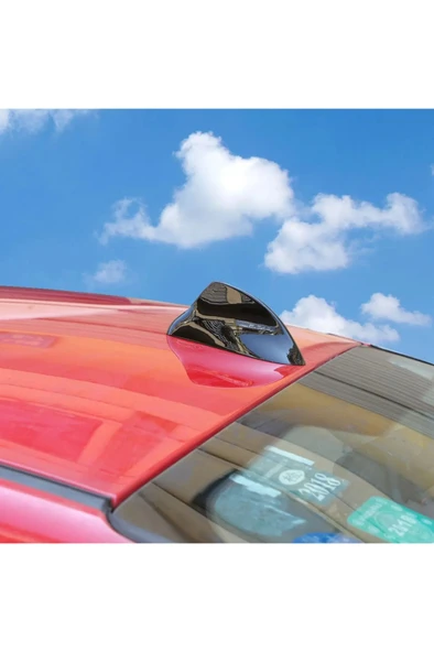 Balık Sırtı Köbekbalığı Aerodinamik Elektronik Ön Anten Siyah - 2