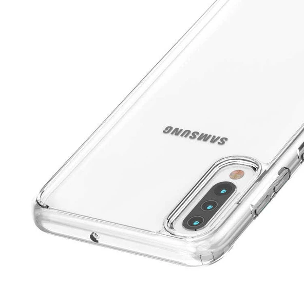 Galaxy A50 Kılıf Zore Coss Şeffaf Sert Silikon Kılıf - Resim 7