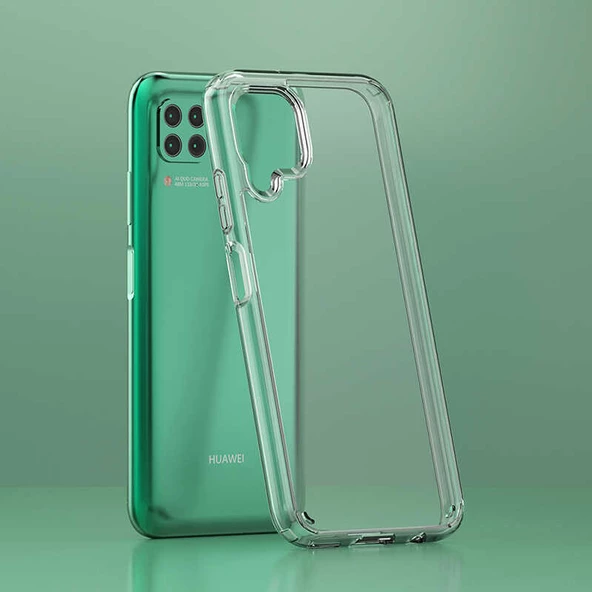 Huawei P40 Lite Kılıf Zore Coss Şeffaf Sert Silikon Kılıf - 6