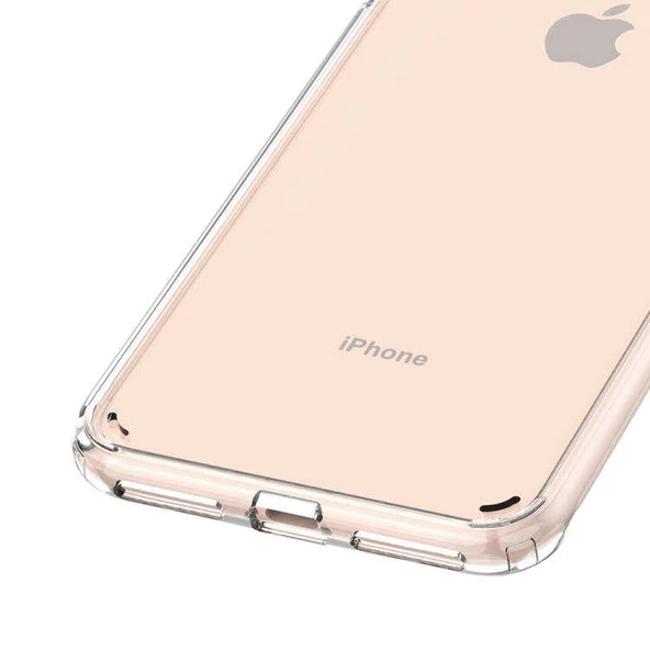 Apple iPhone 7 Plus Kılıf Zore Coss Şeffaf Sert Silikon Kılıf - Resim 6