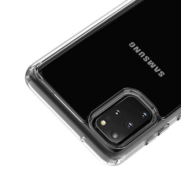 Galaxy S20 Plus Kılıf Zore Coss Şeffaf Sert Silikon Kılıf - Resim 6