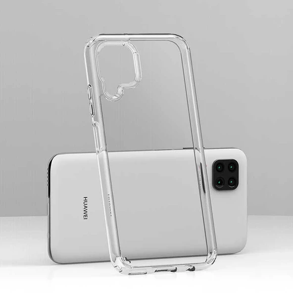 Huawei P40 Lite Kılıf Zore Coss Şeffaf Sert Silikon Kılıf - 5