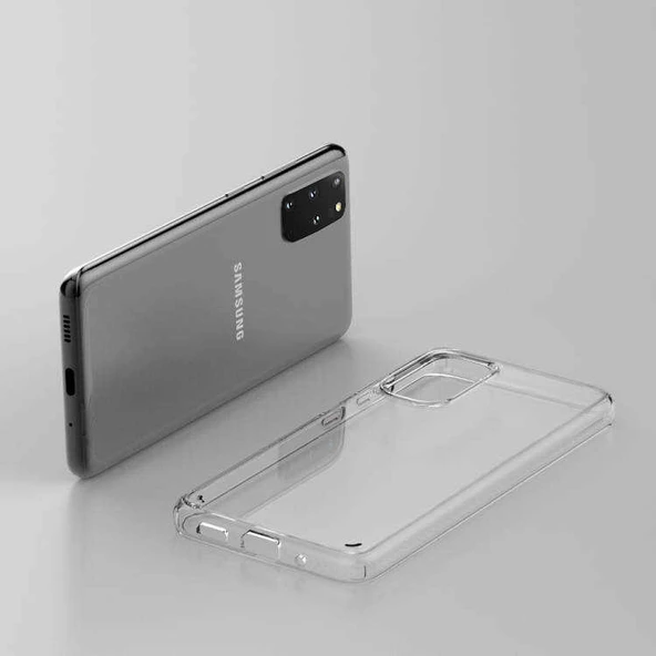 Galaxy S20 Plus Kılıf Zore Coss Şeffaf Sert Silikon Kılıf - Resim 5