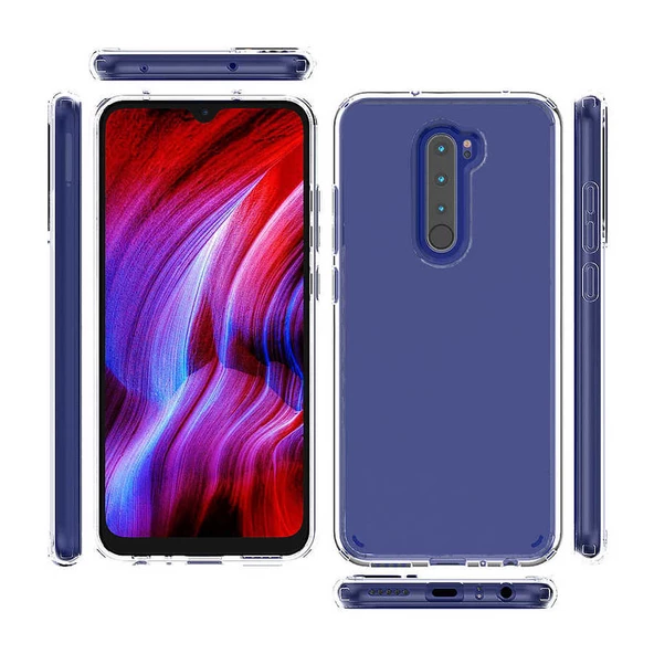 Xiaomi Redmi Note 8 Pro Kılıf Zore Coss Şeffaf Sert Silikon Kılıf - Resim 3