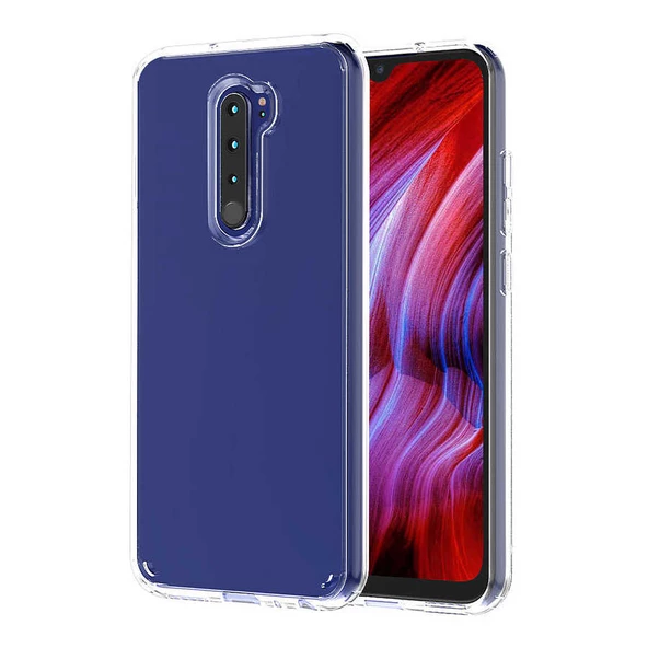 Xiaomi Redmi Note 8 Pro Kılıf Zore Coss Şeffaf Sert Silikon Kılıf