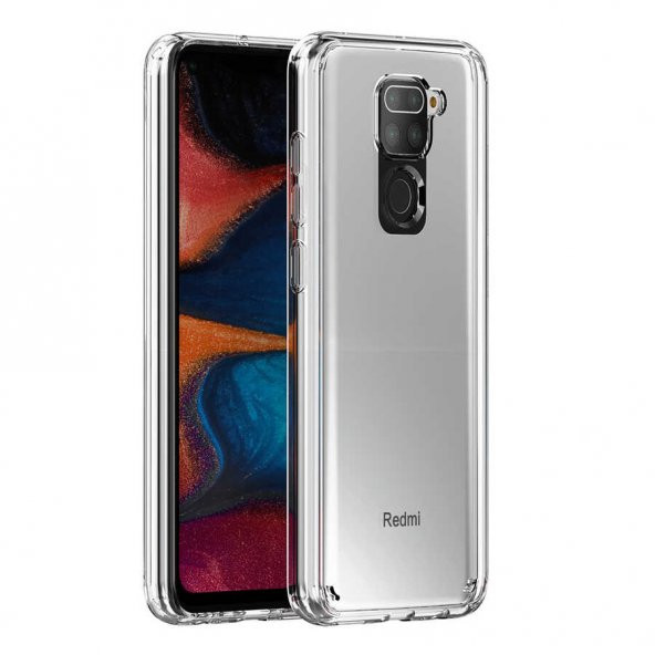 Xiaomi Redmi Note 9 Kılıf Zore Coss Şeffaf Sert Silikon Kılıf