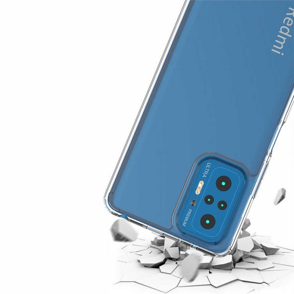 Xiaomi Redmi Note 10 Pro Kılıf Coss Şeffaf Sert Silikon Kılıf - 7