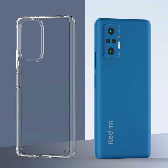 Xiaomi Redmi Note 10 Pro Kılıf Coss Şeffaf Sert Silikon Kılıf - 8