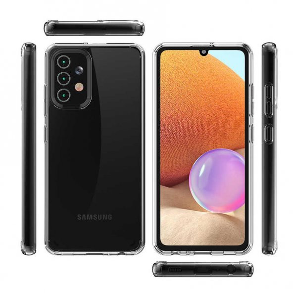 Galaxy A32 4G Kılıf Zore Coss Şeffaf Sert Silikon Kılıf - 6
