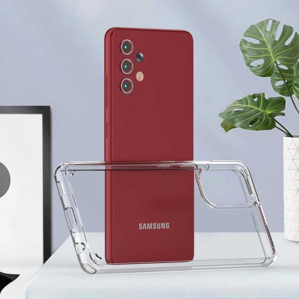 Galaxy A32 4G Kılıf Zore Coss Şeffaf Sert Silikon Kılıf - 7