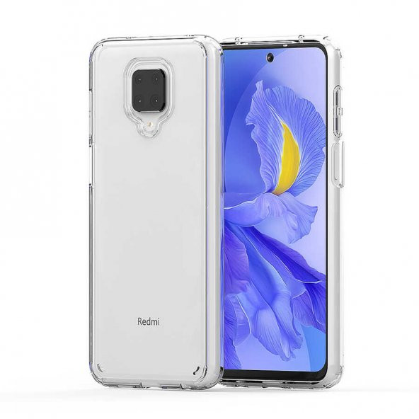 Xiaomi Redmi Note 9 Pro Kılıf Zore Coss Şeffaf Sert Silikon Kılıf - Resim 2