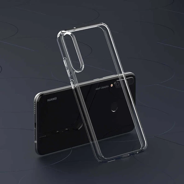 Huawei P40 Lite E Kılıf Zore Coss Şeffaf Sert Silikon Kılıf - Resim 10