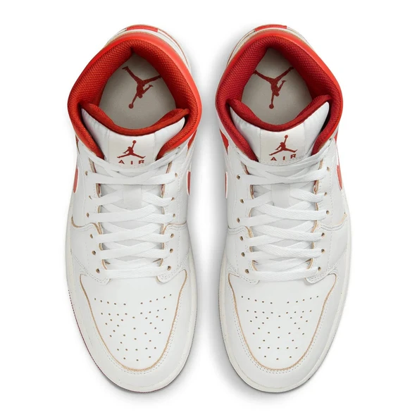 Nike Air Jordan 1 Mid Se Erkek Beyaz Sneaker Ayakkabı FJ3458-160 - 4