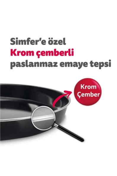 Simfer 4503 Inox 45 Litre Turbo Midi Fırın - 4