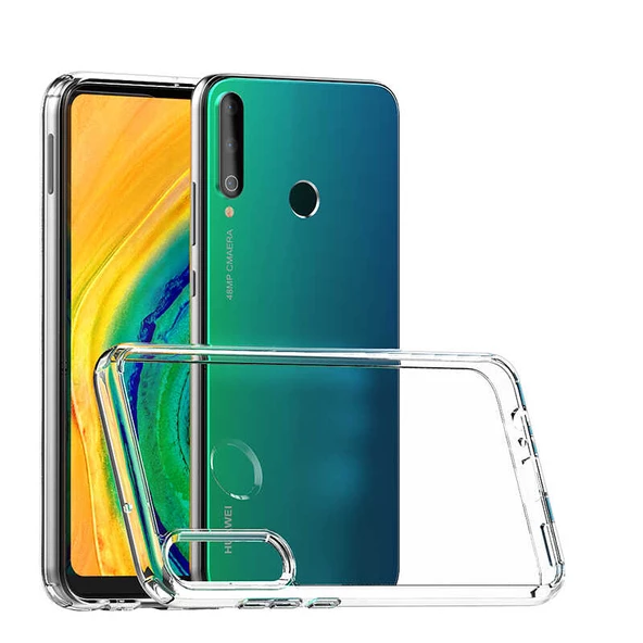 Huawei P40 Lite E Kılıf Zore Coss Şeffaf Sert Silikon Kılıf - Resim 2