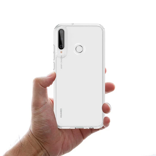 Huawei P40 Lite E Kılıf Zore Coss Şeffaf Sert Silikon Kılıf - Resim 8