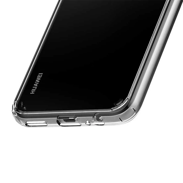 Huawei P40 Lite E Kılıf Zore Coss Şeffaf Sert Silikon Kılıf - Resim 6