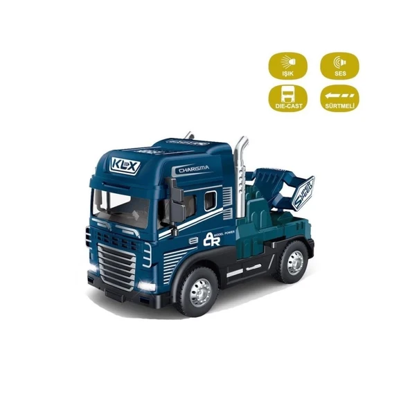 Nessiworld  KLX800-247 Sürtmeli Işıklı Müzikli 1:24 Çekici (Tır Kafası) - 5