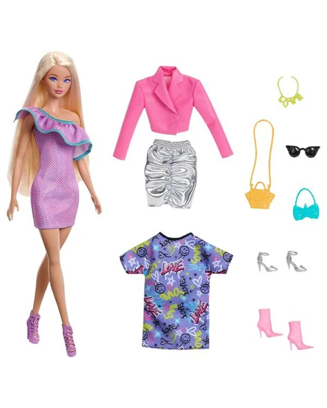 Barbie Moda Bebek Kıyafet ve Aksesuarları HYT61 - 3