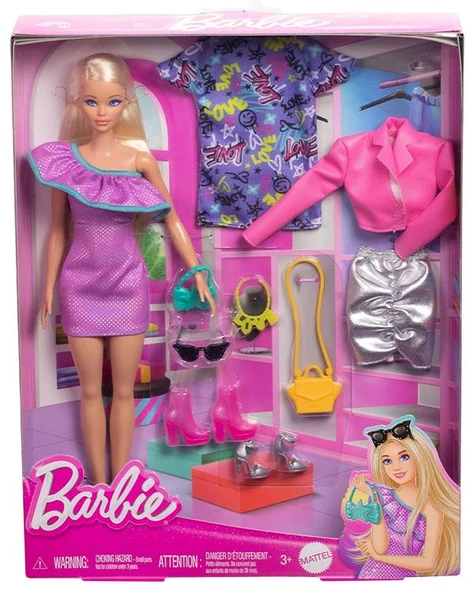 Barbie Moda Bebek Kıyafet ve Aksesuarları HYT61