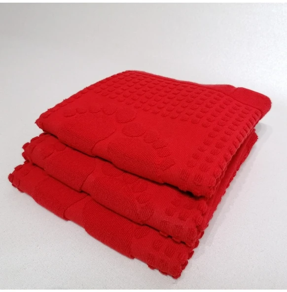 Özdilek Winter Havlu Ayak İzli Paspas (50x70) -Kırmızı - 3