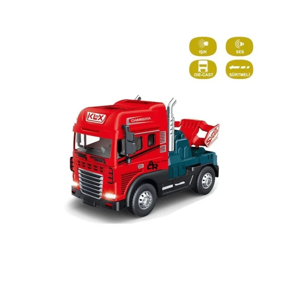 Nessiworld  KLX800-247 Sürtmeli Işıklı Müzikli 1:24 Çekici (Tır Kafası) - 4